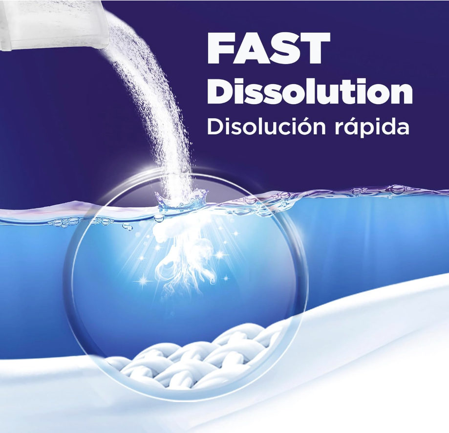 Ariel Doble Poder 132 Cargas – Detergente en Polvo Original para Ropa Blanca y de Color