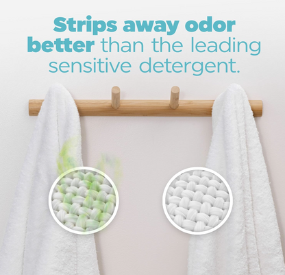 Tide Free & Gentle 94 Cargas – Detergente Líquido HE Sin Aroma para Piel Sensible - OdorRefresh