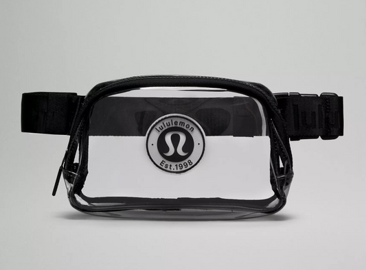 🎒 Lululemon Clear Belt Bag Unisex | Cangurera Transparente Ajustable