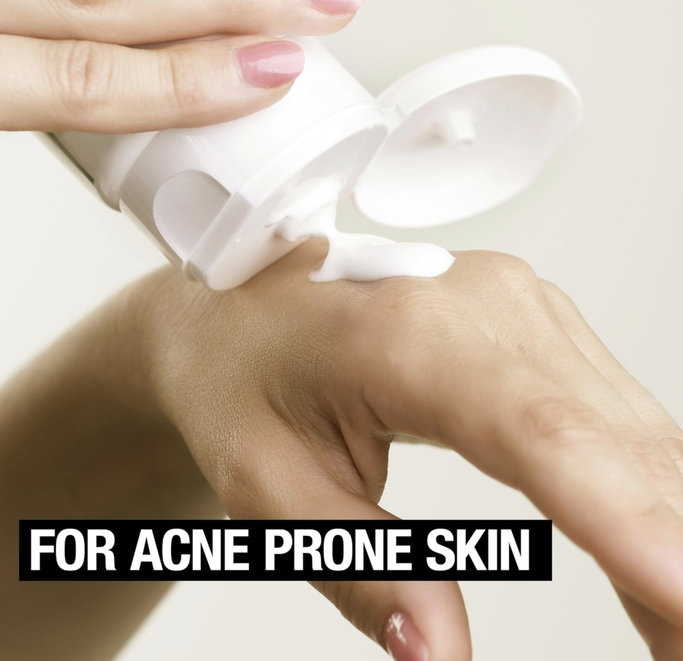 Neutrogena Clear Face Sunscreen SPF 50 – Protector Solar Facial para Piel Grasa y con Tendencia al Acné, 90ml