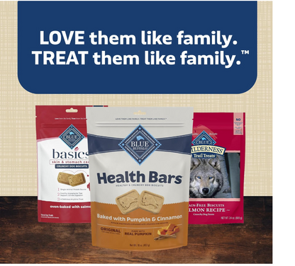 Blue Buffalo Health Bars – Galletas Crujientes con Calabaza y Canela, 454 g