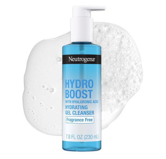 Neutrogena Hydro Boost Face Wash Sin Fragancia – Gel Facial Hidratante con Ácido Hialurónico