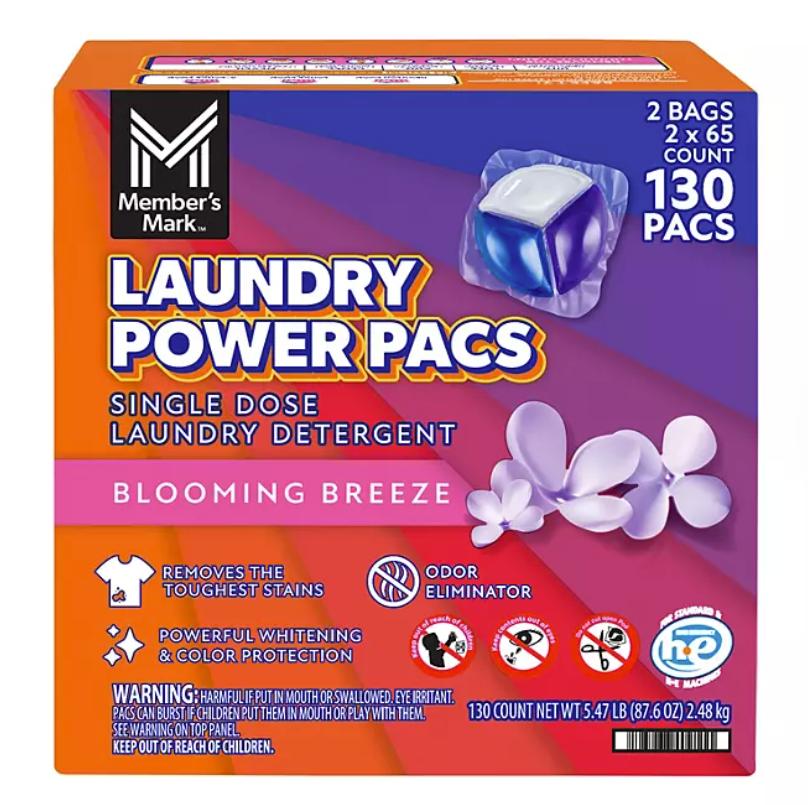 Member’s Mark Detergente en Cápsulas – Blooming Breeze |  Power Pacs Pods